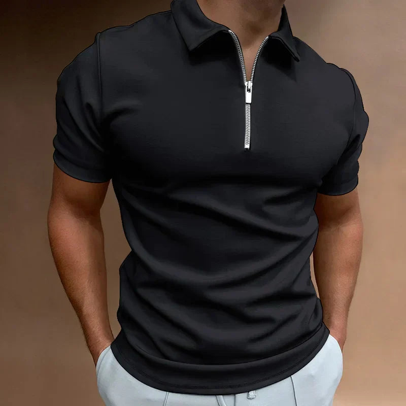 TARO | elegant zip polo